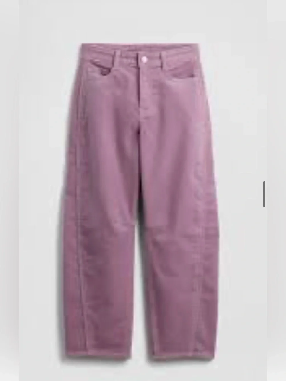 Gap kids high rise seamed corduroy barrel pants size 12 like new!